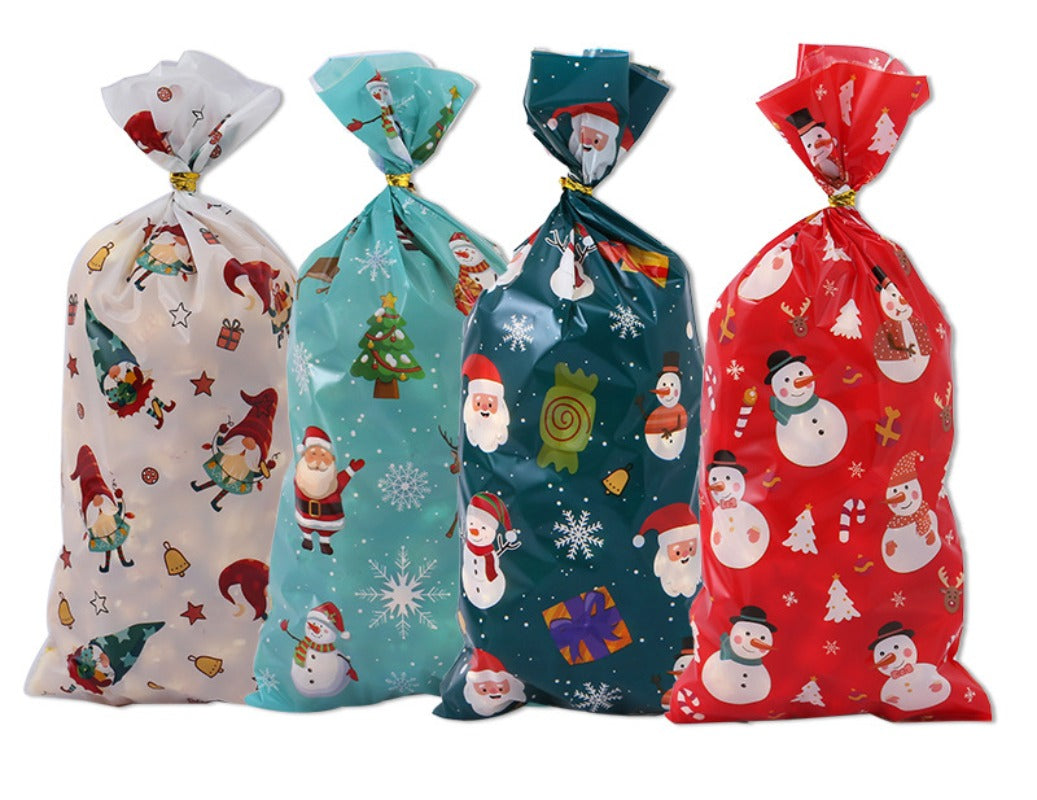 Wholesale Christmas OPP Santa Claus Candy Christmas Decoration Bag